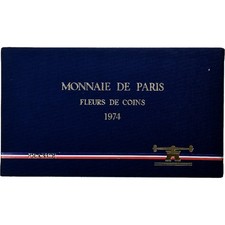 France, Coffret 1 c. à 50 frs., 1974, Monnaie de Paris, FDC, FDC