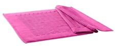 Ifilhome - Tapis de bain moelleux en 100% coton 60x90 cm rose foncé