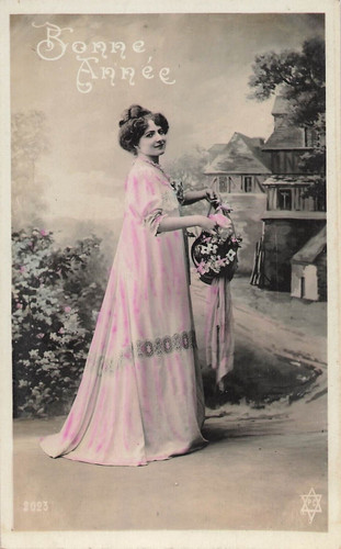 Bonne annee femme elegante - bonne,