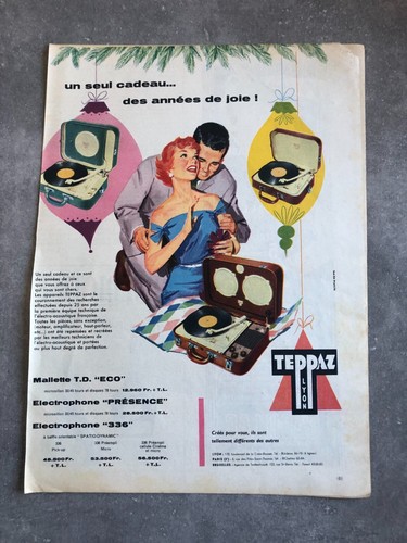 Publicité presse 1956 - publicité,