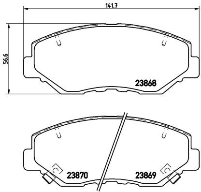 Brembo 035x brake pad - brembo,