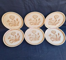 6 ASSIETTES A DESSERT PUBLICITAIRES TOTAL CHARDONS VINTAGE
