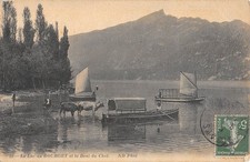 CPA 73 LE LAC DU BOURGET ET DENT DU CHAT / VACHES A L'EAU