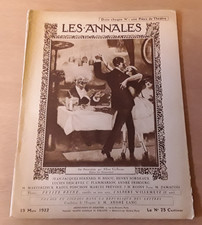 LES ANNALES N°2021 1922 Albert Guillaume Le vin les humoristes + encart pub