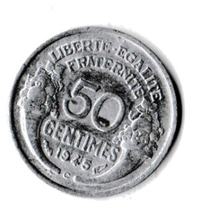50 centimes Morlon, légère