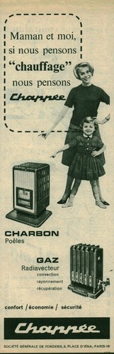 Publicité ancienne chauffage