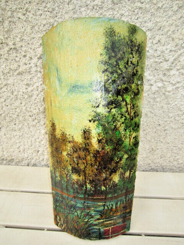 Paysage decore sur ancienne - paysage,