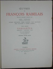 François RABELAIS - Gargantua (1913 - 2 vol. - Ex. N°.)
