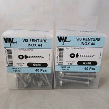 80 Vis a penture en INOX A4 6 X 50  torx VisWood