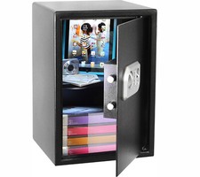 Coffre-fort de sécurité acier  ST-50 FP, 42.5L empreinte digitale et/ou digicode