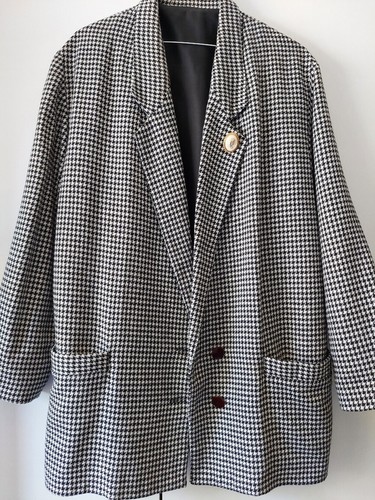 Tailleur jupe vintage carreaux - jupe,