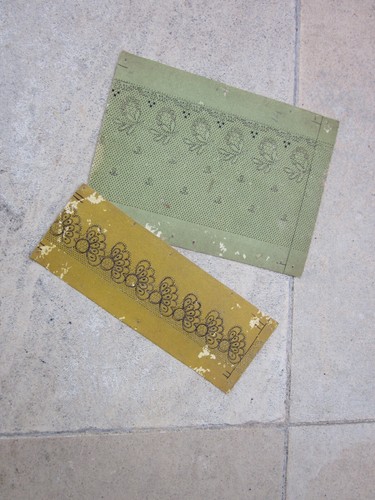 Cartons dentelle ancienne - cartons,