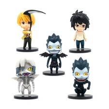 5 pièces/ensemble figurines Death Note 4,5 pouces PVC modèle jouets Ryuk Rem ...