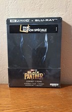 Black Panther et Black Panther : Wakanda Forever Steelbook  Fnac 4k Blu-ray 