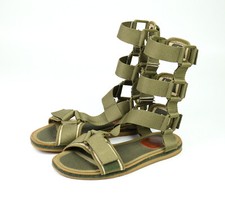 SS 2010 BERNHARD WILLHELM X CAMPER TOGETHER runway army green gladiator sandals