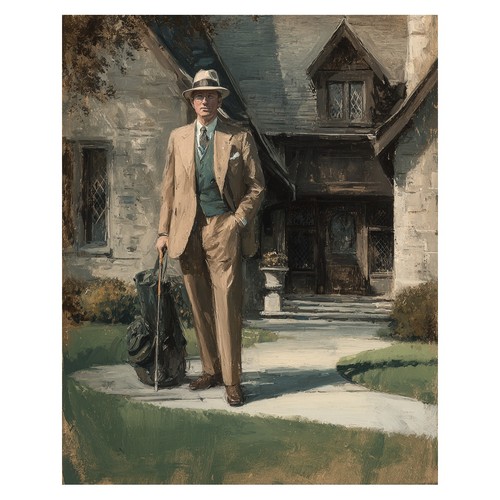 Affiche portrait gentleman - portrait, de