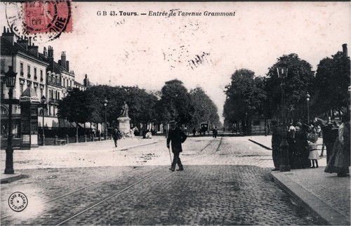 Cpa tours entrée de - cpa,