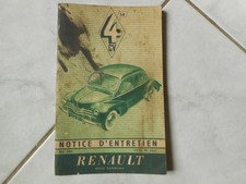 Notice d'entretien Renault 4 CV - 1955