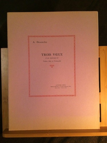 Desenclos trois voeux - a., un