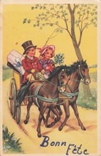 CP ILLUSTREE JEUNE COUPLE