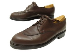 CHAUSSURES JM WESTON DEMI CHASSE 598 7C 41 DERBY CUIR MARRON + EMBAUCHOIRS 1010€