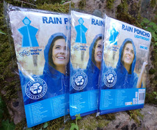 LOT DE 3 X PONCHO CAPE LEGER - IMPERMEABLE VELO & CO- PROTECTION CONTRE LA PLUIE