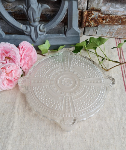 Ancien dessous plat en - de,