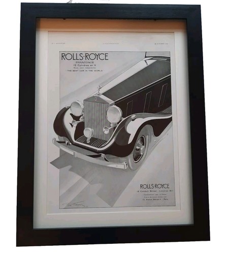 Art deco advert rolls - art, royce