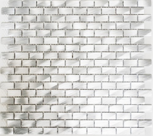 Mosaïque aluminium argent - aluminium,