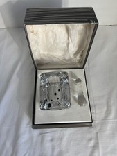 Daum France – Coupelle rectangulaire + pilon en cristal – Signé 