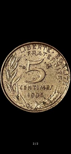 Pièce monnaie centimes - 5,