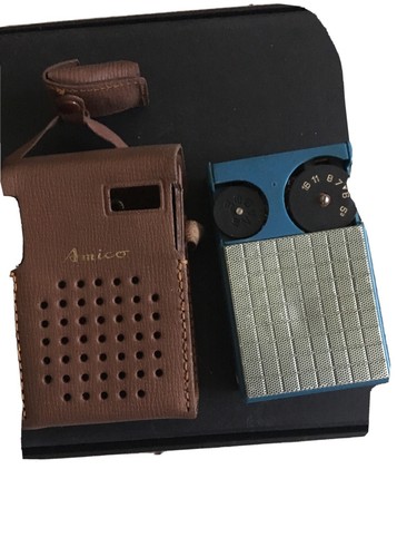 Vintage amico transistor radio - vintage,