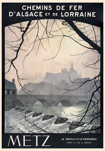 Affiche chemin fer - chemin, de