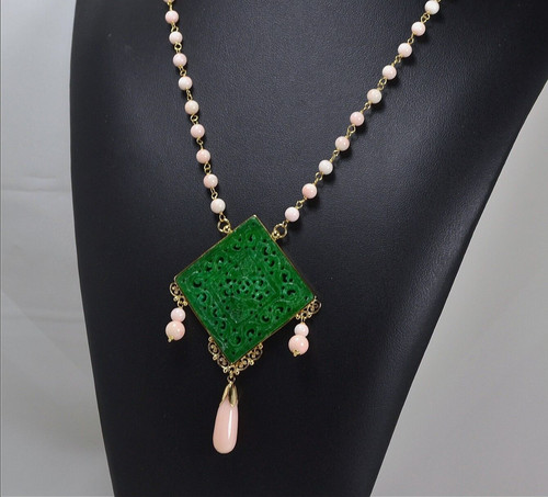 Collier jaune kt - or, 18