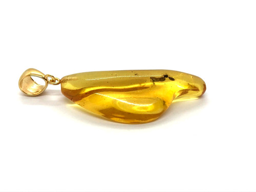 Pendentif ambre cadeau insecte - pendentif,