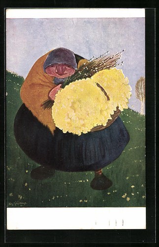 Carte postale artiste g - d'artiste,