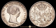 Isabel II 10 Reales (12,99g) 1852 Madrid (Cal-526) MBC+