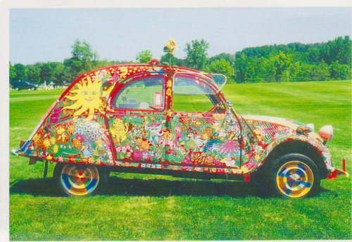 Citroen 2cv hippie - citroen, cv