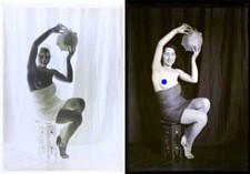 photo NEGATIF verre NU