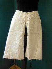 Ancienne culotte fendue panty  dentelle broderie theatre  B6