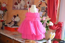 SUBLIME ROBE REPETTO FROUFROU NEUVE   3 ans rose etincelle  PROMOTION
