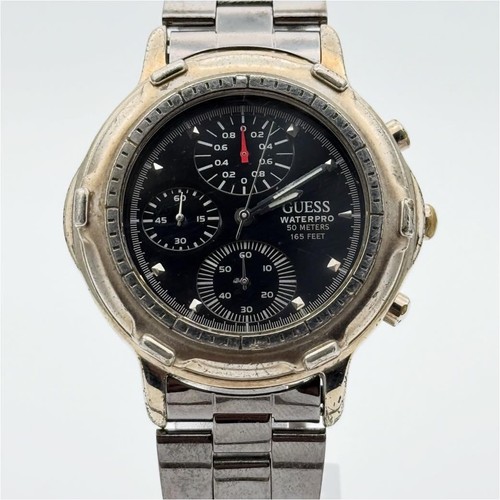 Guess black chronograph analog - chronograph,