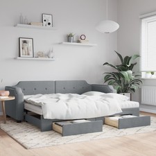 Lit de repos crème 80x200 cm