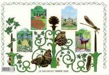 France Bloc feuillet BF120 Le salon du timbre Neuf** 2008 Doré