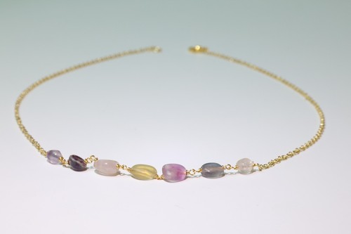 Collier pierre précieuse - pierre,