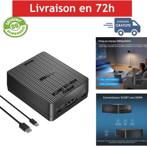 Adaptateur péritel vers hdmi - adaptateur,