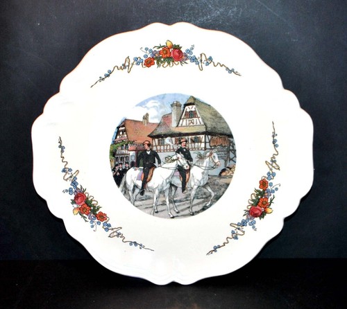 Plat obernai faïence - plat,