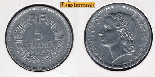 Francs lavrillier 1945 - 5,