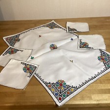 Napperon Et 4 Carrés Service