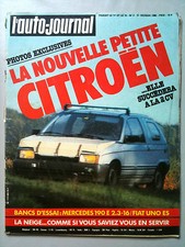 L'AUTO-JOURNAL n°2 Février 1985 La nouvelle citroen / Mercedes 190 E / Alpine V6